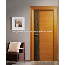 Fabricación turca Precio asequible Flashy Moldeada Wide Jambed Teak Veneer Door